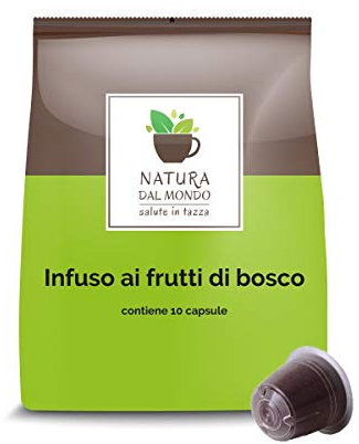 100 capsule compatibili con Nespresso - Tisana ai frutti di bosco - Caffè dal Mondo