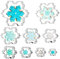 BIGKASI 9-TLG Schneeflocke Ausstechformen Set Winter Weihnachten Schneeflocken Ausstecher Keksausstecher aus Edelstahl Snowflake Cookie Cutter für Lebkuchen Backen Weihnachtsfeier