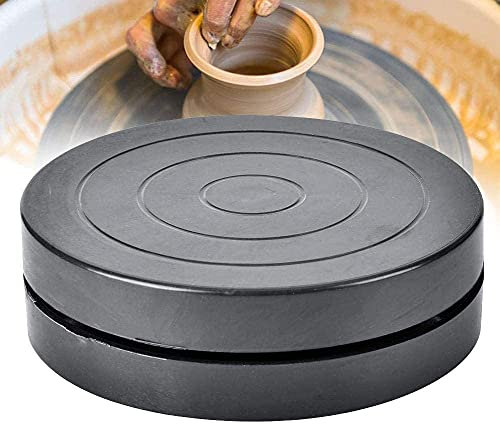 OKBY Plastic Clay Turntable - 17.8cm Mini Sculpting Wheel - Ceramic Pottery Wheels for Hand-Made Crafts - Essential DIY Sculpture and Pottery Tool