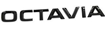 Skoda 5E3853687P041 Schriftzug Octavia Emblem Aufkleber Buchstaben Blackline Logo, schwarz