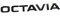 Skoda 5E3853687P041 Schriftzug Octavia Emblem Aufkleber Buchstaben Blackline Logo, schwarz