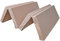 Natalia Spzoo breite Faltmatratze 180 x 120 x 8 cm Klappmatratze mit Schaumstoffkern & abnehmbarem Bezug klappbare Schlafmatte (1009 Beige)