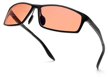 BRADDELL FL-41 Rose Tinted Blue Light Glasses for Migraine Light Sensitivity, Eyestrain and Fluorescent LED Glare
