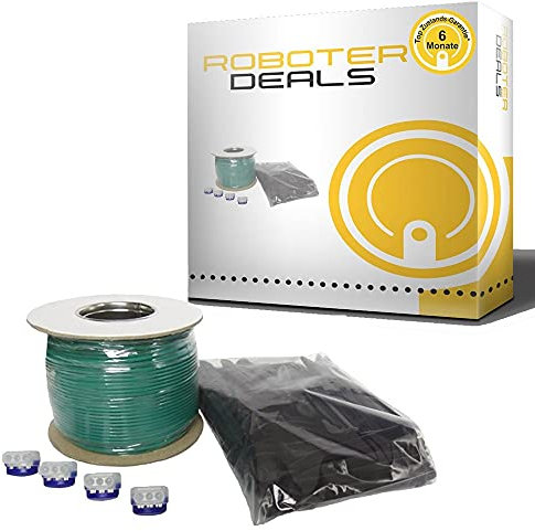HRobotic Accessoires Installations Kit für alle Mowox Mähroboter (100m Draht, 200x Rasennägel, 4X Verbinder)