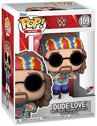Funko Pop! WWE: Dude Love - Mick Foley - Vinyl-Sammelfigur - Geschenkidee - Offizielle Handelswaren - Spielzeug Für Kinder und Erwachsene - Sports Fans - Modellfigur Für Sammler und Display