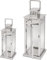 SEVICO Laterne XXL Set 2 Gartenlaterne Metall Windlicht Laternen Deko Kerzenhalter Kerzenleuchter Kerzenständerr für Outdoor Wohnzimmer Garten Balkon Innen Indoor