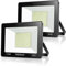 TASINUO Focos LED Exterior 100W 2 Paquete, IP67 Impermeable Proyector Exterior, 10000LM 7000K Super Brillante Blanco Frío Luz de Seguridad, Potente Luces LED para Terraza, Garaje, Jardín
