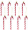 14CM Glitzer Weihnachtsbaum Deko Rot Zuckerstangen Anhänger 8 Stück Weihnachtsbaumschmuck Zuckerstange Weihnachten Deko Christbaumschmuck Baumschmuck Weihnachten
