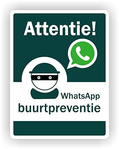 WhatsApp Nachbarschaft Prävention (M) Aufkleber