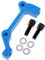 pistro Adattatore per montaggio freno a disco per bici da 203 mm per riparazione pinza PM - anteriore blu