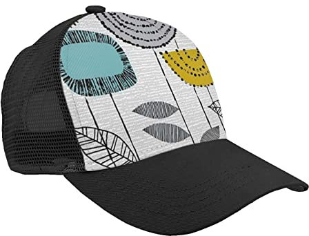 Unisex Original Klassische Baseballkappe Verstellbare Form Studie Stiele Mesh Cap Papa Hut Atmungsaktiv für Outdoor Sport Schwarz, #423, M/Einheitsgröße