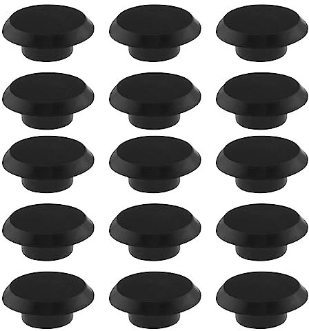 Lot de 50pcs Capuchons à Vis à Tête Creuse à Tête Hexagonale pour Meubles Vis Allen Capuchons en Plastique pour Équipement Mécanique Automobile M6, Noir