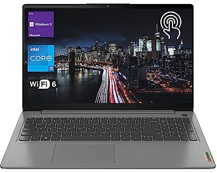 Lenovo IdeaPad 3 Laptop, 15.6” FHD Touchscreen Display, Intel Core i5-1135G7 Processor, 36GB RAM, 2TB SSD, Wi-Fi 6, SD Card Reader, HDMI, Webcam, Windows 11 Pro, Grey
