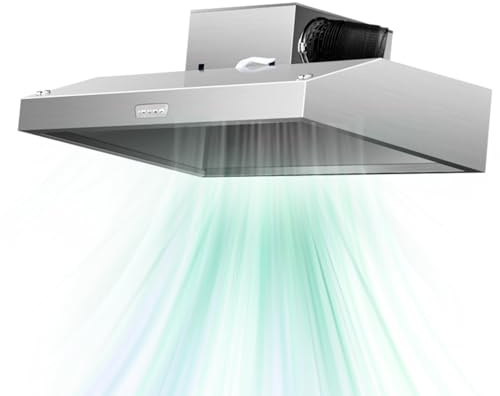 80 Cm Chimney Cooker Hood Extractor Hood with LED and Recirculating & Ducting System Wall Mounted Range Hood 4000-20000（m3/h） Extractor Fan Kitchen (Color : 120 * 80 * 45, Size : 880W)
