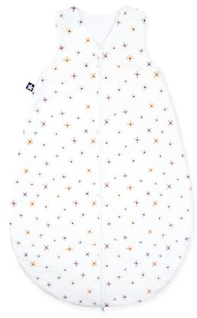 Julius Zöllner Schlafsack, warme Füllung 2,5 TOG, waschbar bei 60°C, Made in Germany, Oeko TEX Standard 100, Little Bloom, Gr. 90