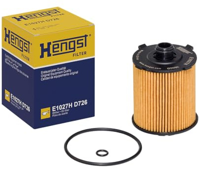 HENGST - Ölfilter E1027H D726 - Öl-Filtereinsatz für KFZ | Hochwertiger Motorölfilter für KFZ mit Otto- oder Dieselmotor - Robuster Ölfilter mit hoher Schmutzaufnahmefähigkeit