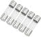 Partuto 5 Stück 10x38mm 0,39x1,50 Zoll 80A Universal AGU Glassicherung - Kfz-Sicherungsröhre zum Schutz der Stromversorgung - Metall Silberton