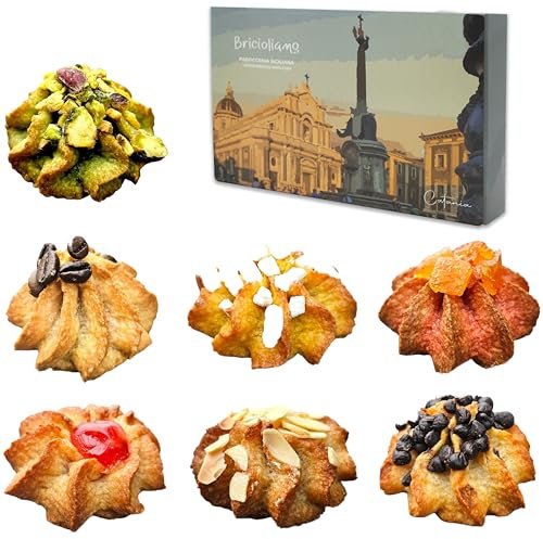 BRICIOLIAMO... [ 1 kg. ] - Biscotti di Mandorla Artigianali Freschi - MANDORLA 40% - Imbustati Singolarmente - BOX REGALO - Biscotti Siciliani - Dolci Tipici Siciliani - Prodotti in Sicilia.