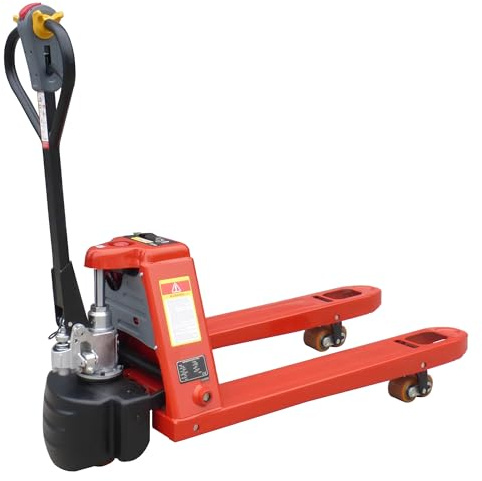 LiftMate Semi Electric Pallet Truck, Hand Pallet Truck 2000kg Capacity (680x1000mm Forks), Heavy Duty Hand Truck, Pallet Jack