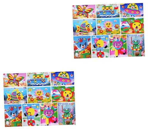 HEMOTON 20 Stück Pinup Bilder Für Kinder Lernspielzeug DIY Abziehbilder Set DIY Handbuch Aufkleber