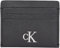 Calvin Klein Porte-Carte Femme Minimal Monogram Cardcase Petit, Noir (Na Black), Taille Unique