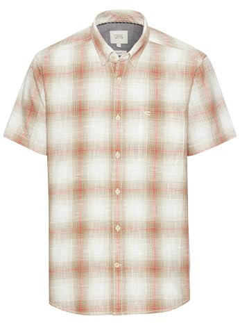 camel active Herren Kurzarm Hemd aus Baumwolle