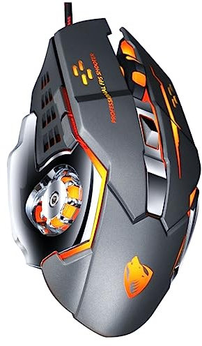 OSALADI Souris Argentée À La Mode Design Ergonomique Utilisation Confortable Et Facile pour Les Jeux Au Bureau