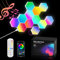 URAQT Hexagon LED Lights, 12 Pack RGB Wall Panels With APP & Remote, Smart Music Sync Gaming Decor for Home, Bedroom, Kids, Adults