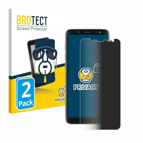 brotect 2 Pièces Protection Anti-Espion pour Samsung Galaxy J6 2018 [Anti-Spy, Privacy Film, Écran de Confidentialité, filtre de lumière bleue]