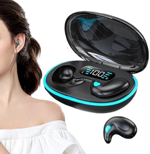Dtaigou Bone Conduction Wireless Earphones, Invisible Earbuds, Lightweight Sleep Headphones With Sleep Mode, Side Sleeper Earbuds Clear Calls For Smartphone, Tablets