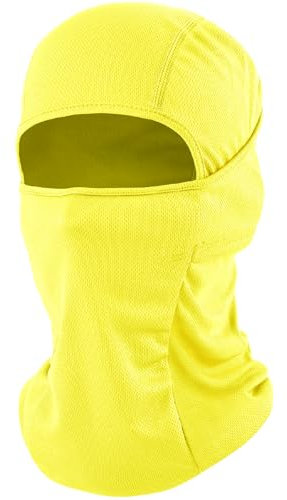 fuinloth Sturmhaube, Skimaske Balaclava, Motorrad Fahrrad gesichtshaube für Herren/Damen Gelb
