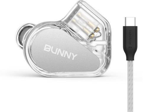 TANCHIJIM Bunny In-Ear-Monitor-Kopfhörer, kristallklarer Klang und Stil, für Gamer und Audio-Enthusiasten (Typ-C mit Mikrofon)