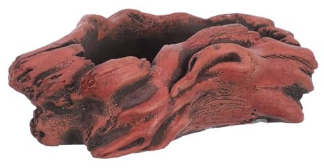 HEMOTON Beton Blumentopf Für Sukkulenten Künstlicher Baumstumpf Aus Zement Vintage Pflanzgefäß Für Innen Und Außenbereich Gartendekoration Aus Künstlichem