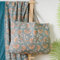 TRAMAS+ Set Toalla Pareo y Bolso a Juego, Toalla de Playa, Bolso con Estampado, Ideal para Verano, Playa, Piscina y Vacaciones - Venus Agua Marina