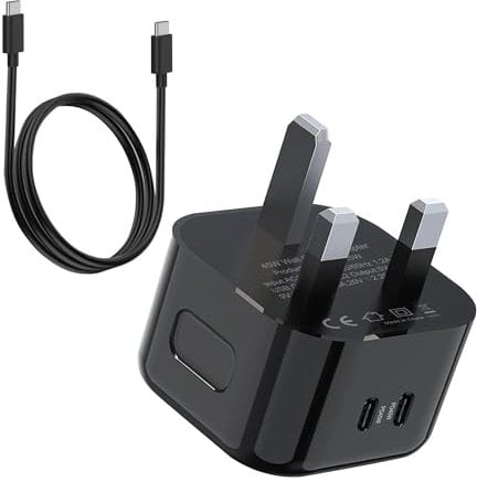 45W USB C Super Fast Charger Plug and Cable for Samsung Galaxy S25 Ultra/S24 Ultra/S25 Plus/S23 FE/S22 S21 S20 A56 5G/A26 A36 A55 A54 A25/A16 A05S/A23/A33 Z Fold 5 6 iPhone 16 Type C Charging Adapter