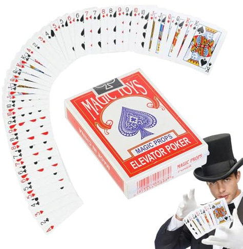 Arroopu Kartenspiele | Interaktives Kartenspiel Für Magie,Stille Features Für Nahmagie Bei Partys Straßenshows Und Unterricht