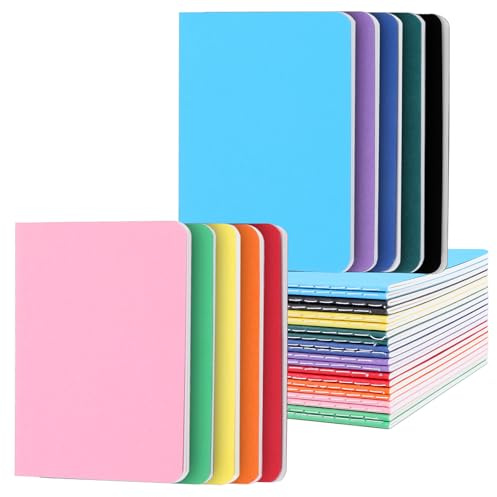 Yoosso Lot de 20 carnets A6 lignés, 9 x 14 cm, 10 couleurs