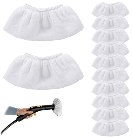 Tacitmeet 12 Steam Cleaner Accessories Replacement Covers for Handheld Steam Cleaners, Mop Cloths Compatible with Karcher SC1 SC2 SC3 SC4 SC5 SV7 Steam Cleaners