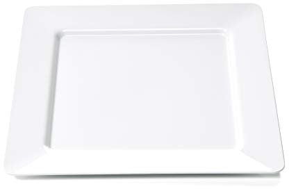 WAS 9365 250 - Plato llano (melamina, cuadrado, 25 x 25 cm, 1 unidad)