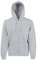 Fruit of the Loom Herren Zip Front Premium Kapuzenjacke, Grau Meliert, XL