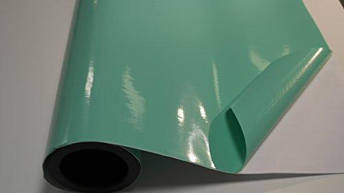 Könighaus (4,17/m2) Türkis Glanz Autofolie 3000 x 152 cm mit Luftkanälen + Gratis Rakel inkl. Anleitung (ganze Rolle)