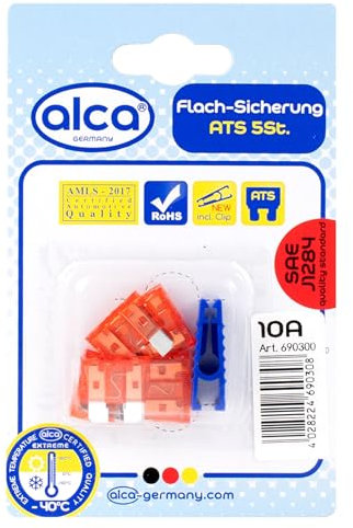 Flach-Sicherungen 10A, 5St. Blister