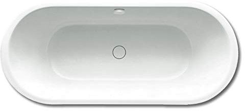 Kaldewei Badewanne Centro Duo Oval Modell 128-1 180 x 80 x 46 cm, alpinweiß mit Perl-Effekt