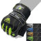 FOX-FIGHT Fitnesshandschuhe Trainingshandschuhe Kraftsport Damen Herren Leder Handschuhe Bodybuilding Sporthandschuhe mit Handgelenkbandage für Krafttraining Gewichtheben S PRO Wrist gelb