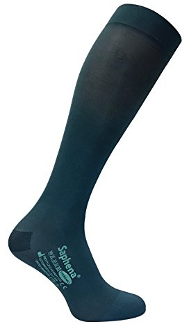 Saphena - Unisex Graduated Compression Class 1 Medical After Surgery Below Knee Anti Embolism Stockings Socks (Plus, White (BK))