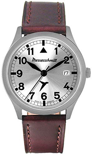 Aristo Herren Messerschmitt Uhr Fliegeruhr ME-381B Leder