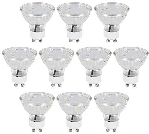 HAVA 10er Pack, LED Spot GU10 3W, tagesweiß 4000K