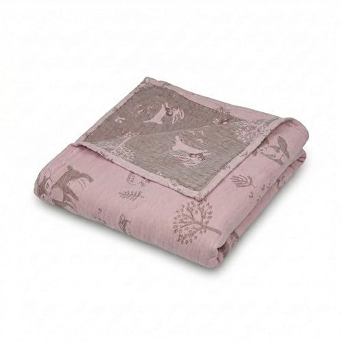 SCHMUSEWOLKE Babydecke Musselin Wild 100% Baumwolle Bio-kbA - Kuschelig weich - 120x120cm