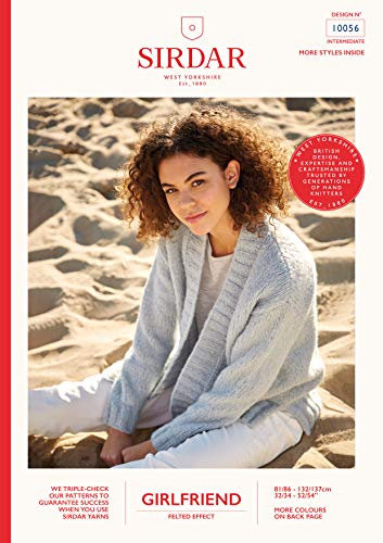 Sirdar Girlfriend Chunky Yarn Knitting Pattern Booklet - 10056 Jacket