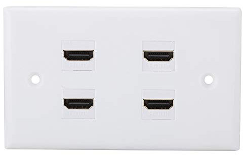 Bewinner HDMI Dose Wanddose HDMI Panel Stecker HDMI Audio Video HD TV Wandpaneel 4X HDMI Port Unterputz HDMI High Speed Full HD 4K 2160p